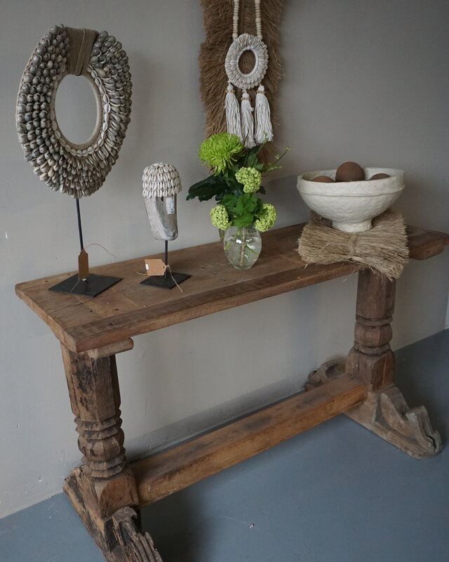Rene Houtman Chinees Oud Houten Sidetable | H71 x B117 x D38 cm