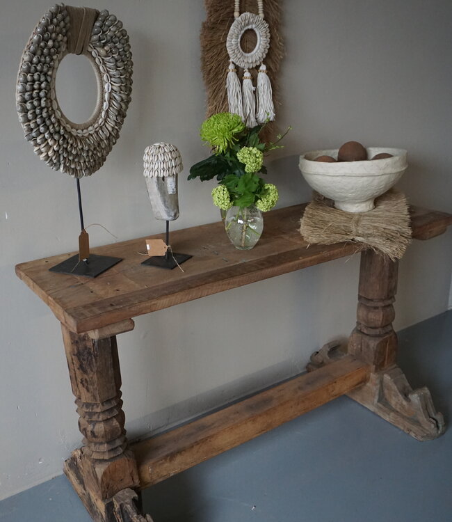 Rene Houtman Chinees Oud Houten Sidetable | H71 x B117 x D38 cm