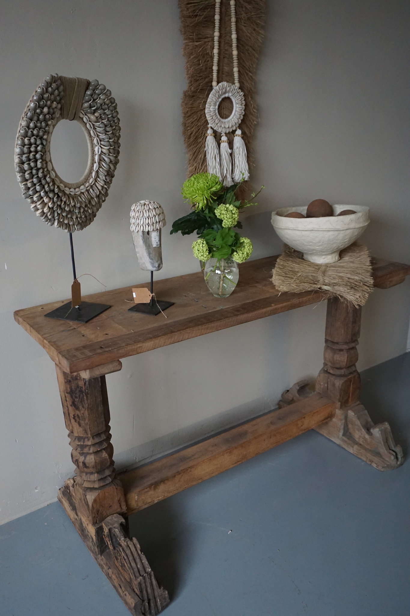 Rene Houtman Chinees Oud Houten Sidetable | H71 x B117 x D38 cm