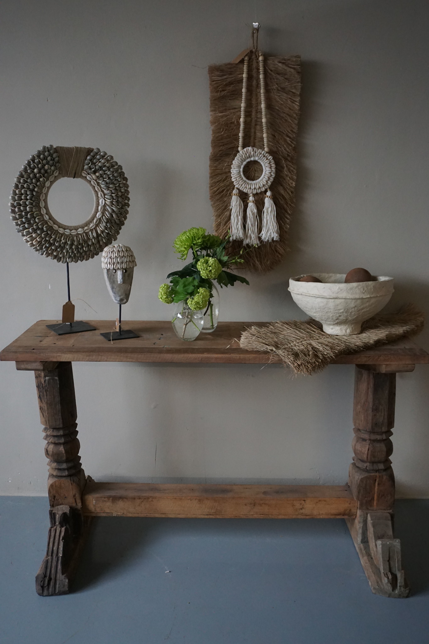 Rene Houtman Chinees Oud Houten Sidetable | H71 x B117 x D38 cm