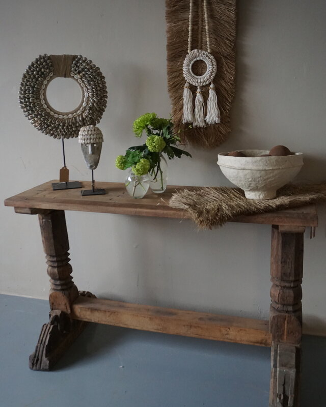 Rene Houtman Chinees Oud Houten Sidetable | H71 x B117 x D38 cm