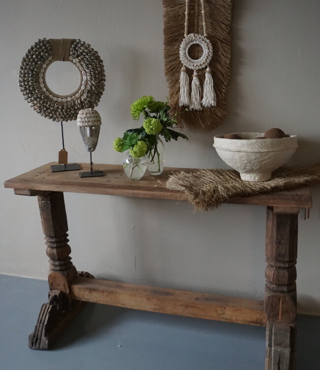 Rene Houtman Chinees Oud Houten Sidetable | H71 x B117 x D38 cm