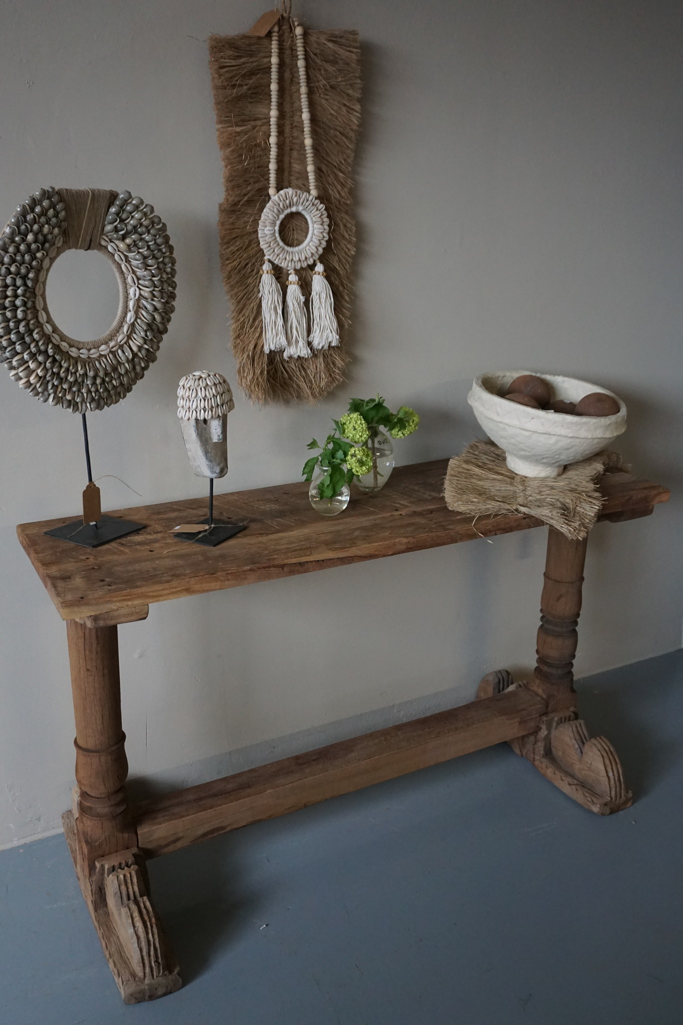Rene Houtman Chinees Oud Houten Sidetable | H70 x B118 x D37,5 cm