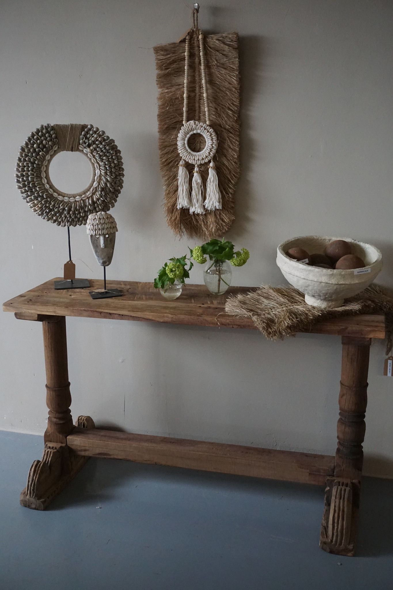 Rene Houtman Chinees Oud Houten Sidetable | H70 x B118 x D37,5 cm