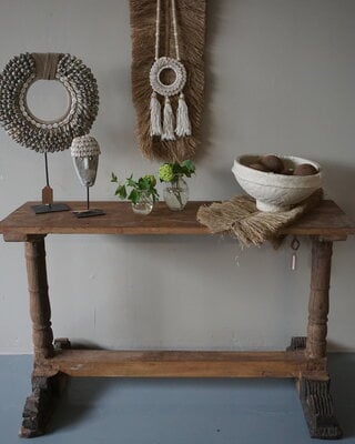 Rene Houtman Chinees Oud Houten Sidetable | H72 x B119 x D38