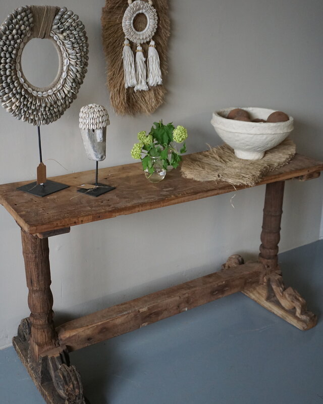 Rene Houtman Chinees Oud Houten Sidetable | H70 x B119 x D38 cm