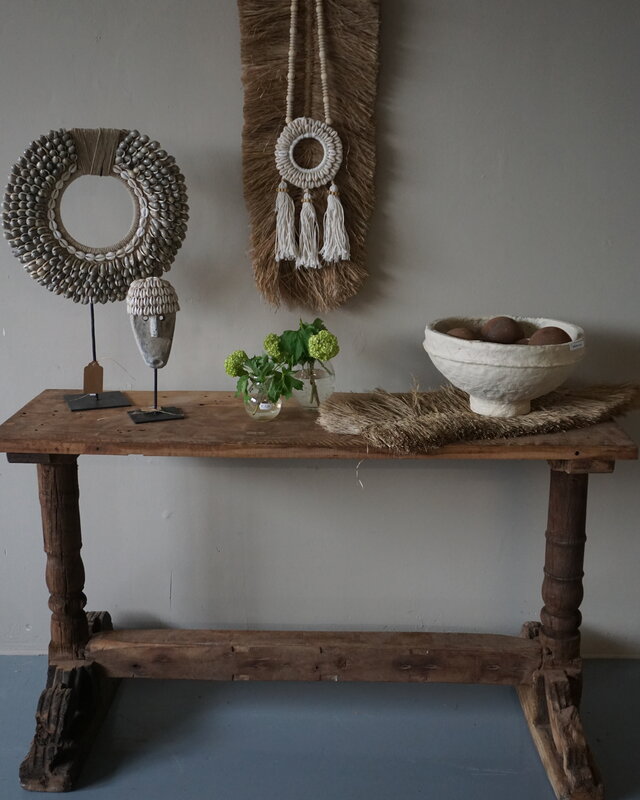 Rene Houtman Chinees Oud Houten Sidetable | H70 x B119 x D38 cm
