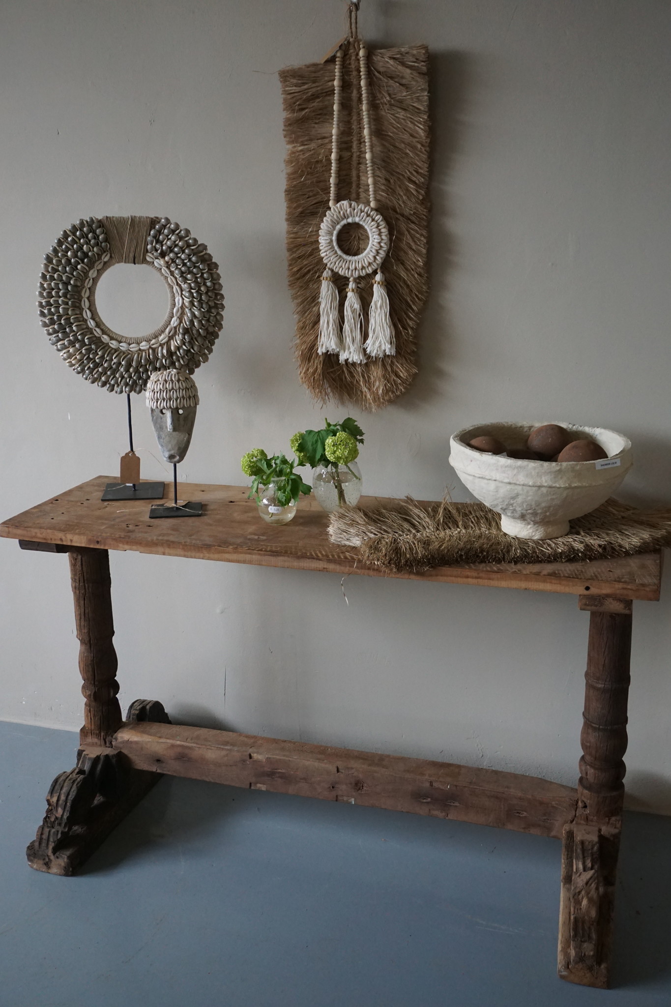 Rene Houtman Chinees Oud Houten Sidetable | H70 x B119 x D38 cm