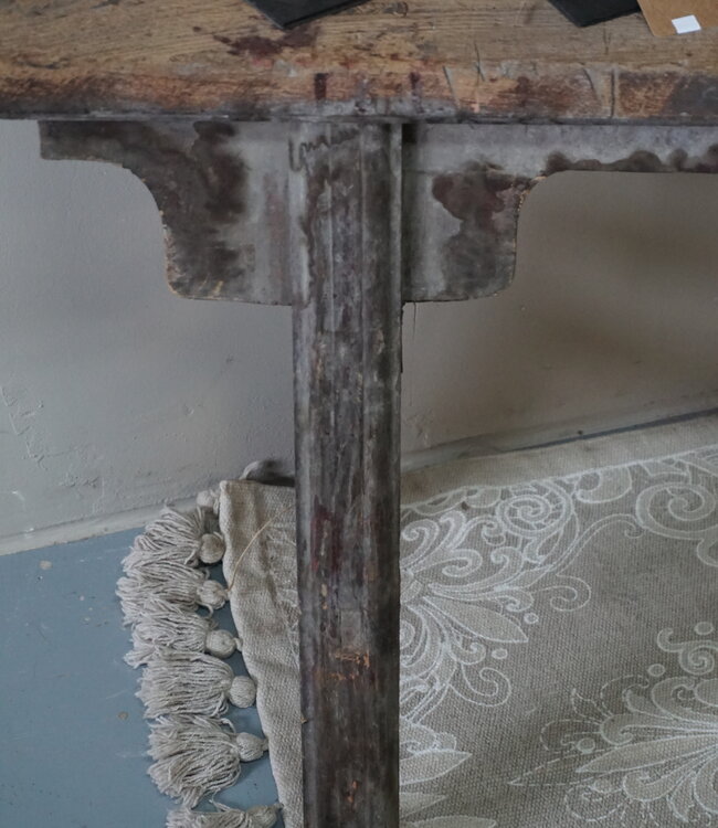 Rene Houtman Chinees Oud Houten Bankje | Naturel | H53 x B113 x D18 cm