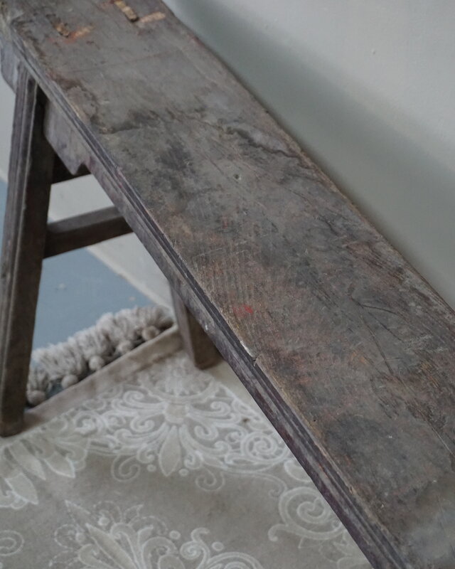 Rene Houtman Chinees Oud Houten Bankje | Naturel | H53 x B118 x D16 cm