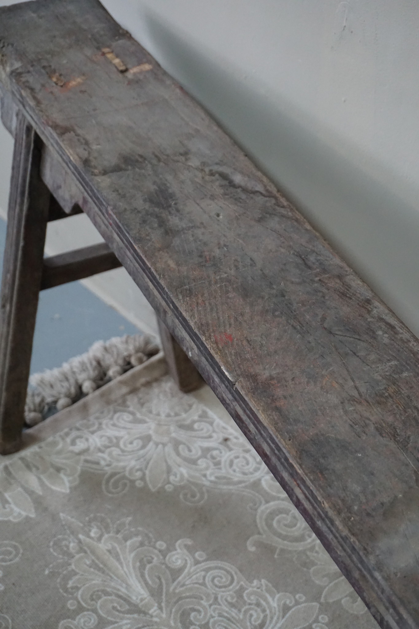 Rene Houtman Chinees Oud Houten Bankje | Naturel | H53 x B118 x D16 cm