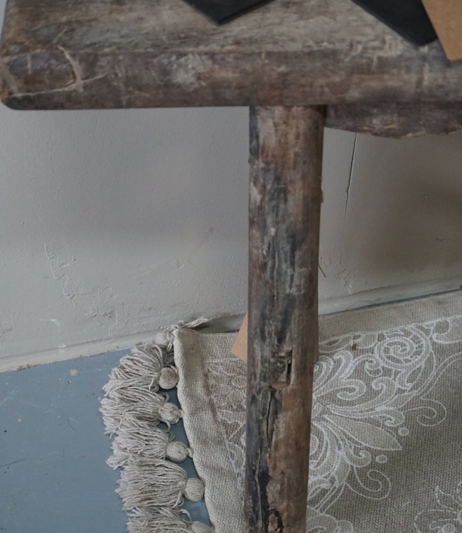 Rene Houtman Chinees Oud Houten Bankje | Naturel | H52 x B107 x D17 cm