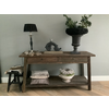 Sidetable Schuine Poten L160 cm Oud Hout