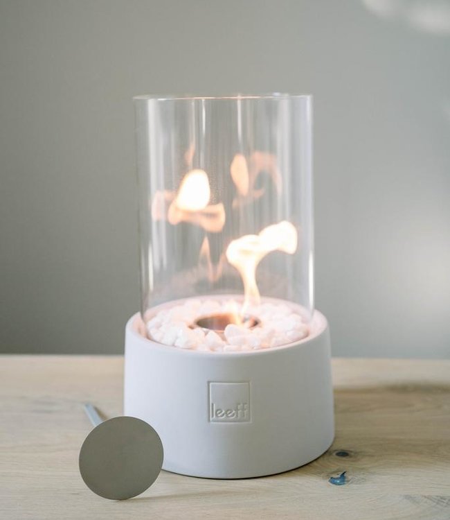 LEEFF Stonefire Sfeerhaard Tuinhaard Wit Bio Ethanol