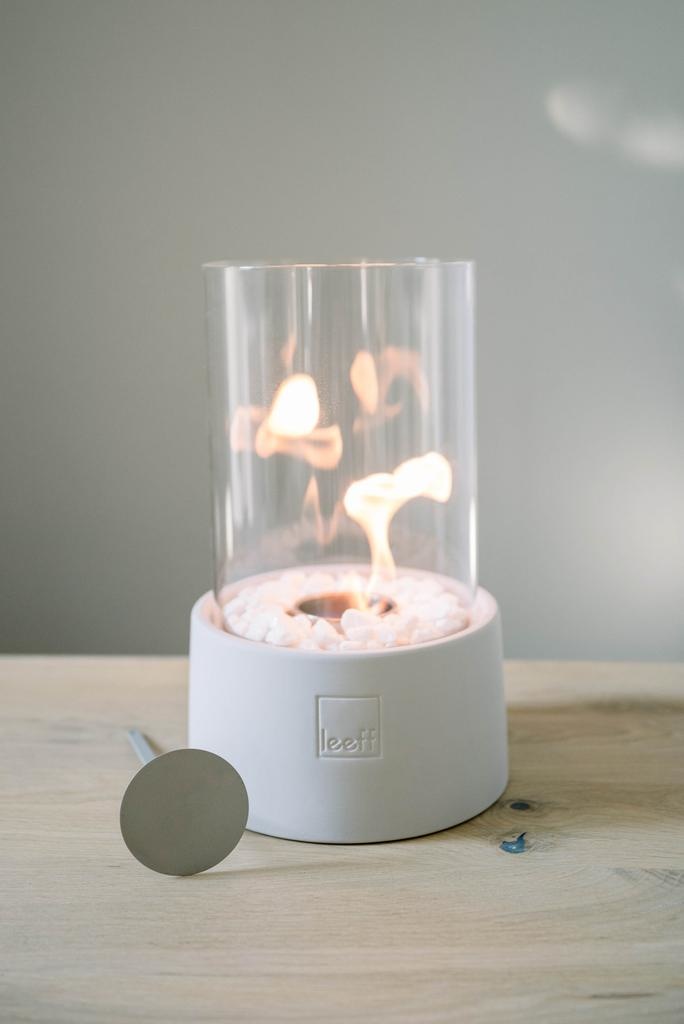 LEEFF Stonefire Sfeerhaard Tuinhaard Wit Bio Ethanol