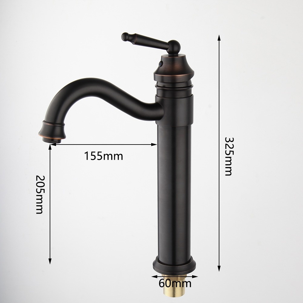 Rene Houtman Nostalgische Bronzen Wastafelkraan - H340 MM