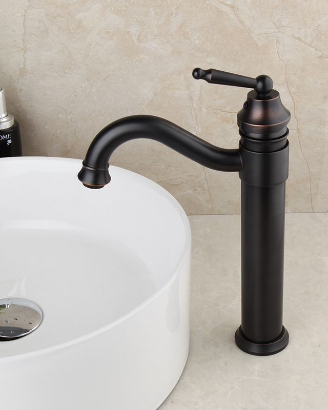 Rene Houtman Nostalgische Bronzen Wastafelkraan - H340 MM