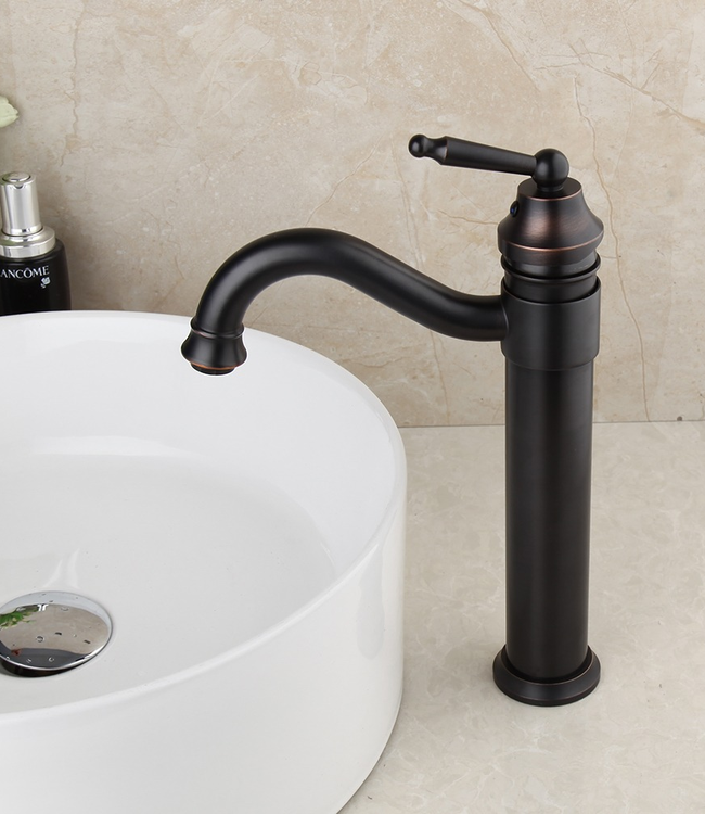 Rene Houtman Nostalgische Bronzen Wastafelkraan - H340 MM