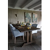 Kloostertafel Pilaar Grey Massief Hardhout - Kies Maat