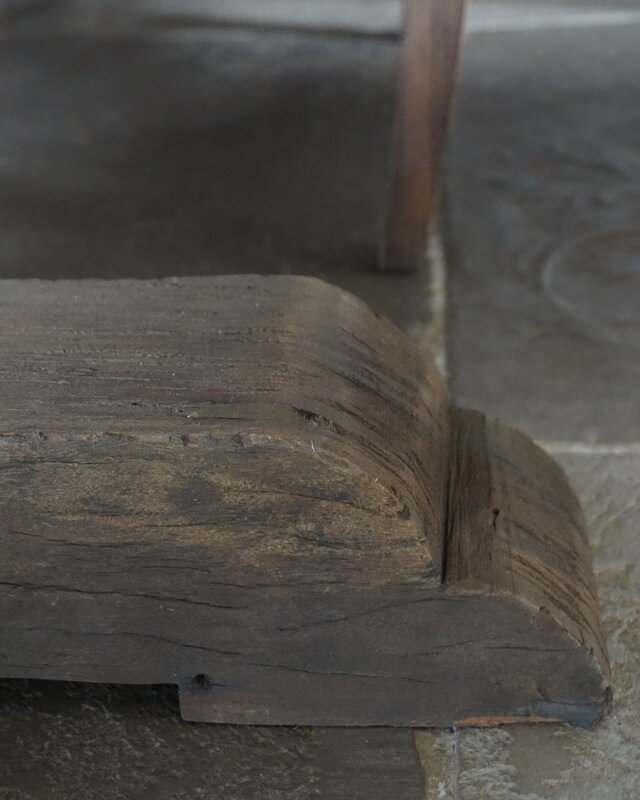 Rene Houtman Kloostertafel Pilaar Grey Massief Hardhout - Kies Maat
