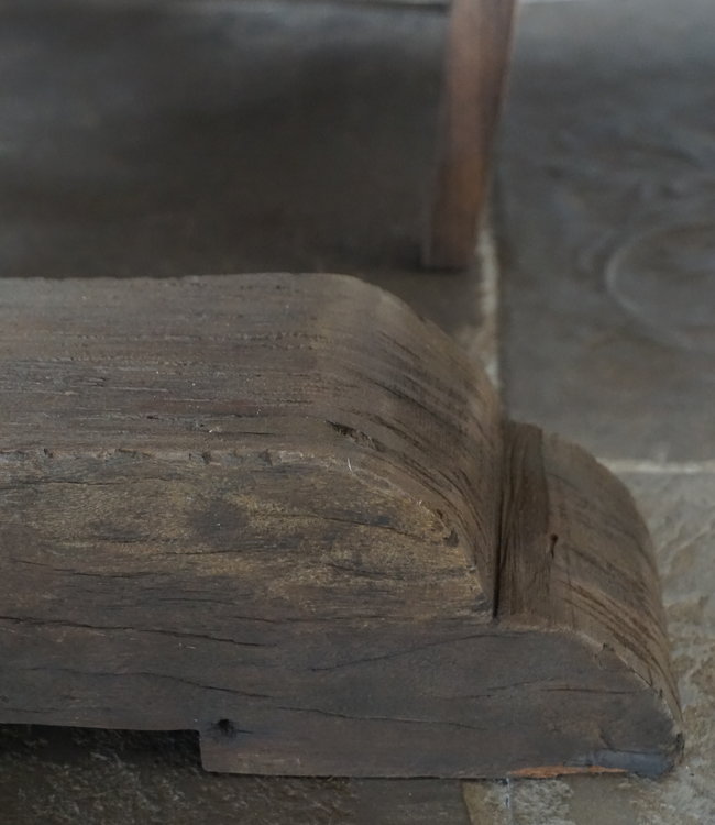 Rene Houtman Kloostertafel Pilaar Grey Massief Hardhout - Kies Maat