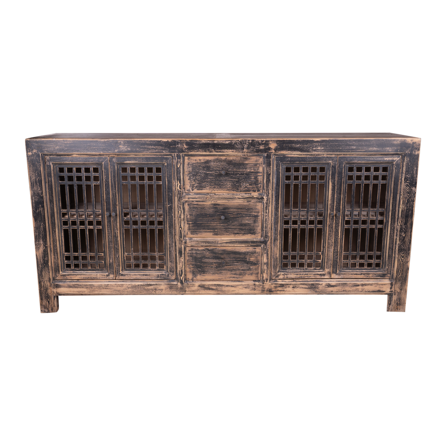 Rene Houtman Dressoir India 3 Lades 4-Deurs | H95 x B200 x D45 cm