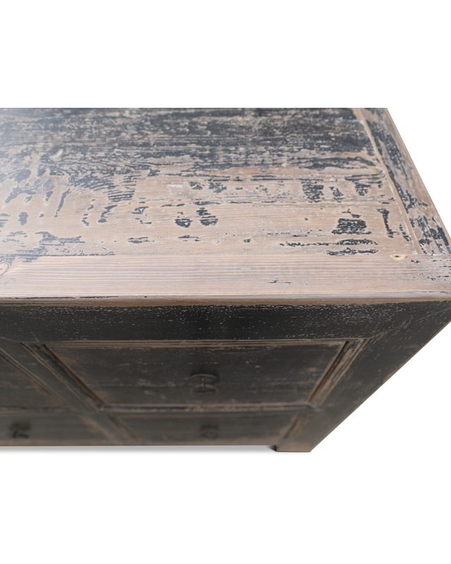 Rene Houtman Dressoir 10-Lades Zwart | H85 x B220 x D45 cm