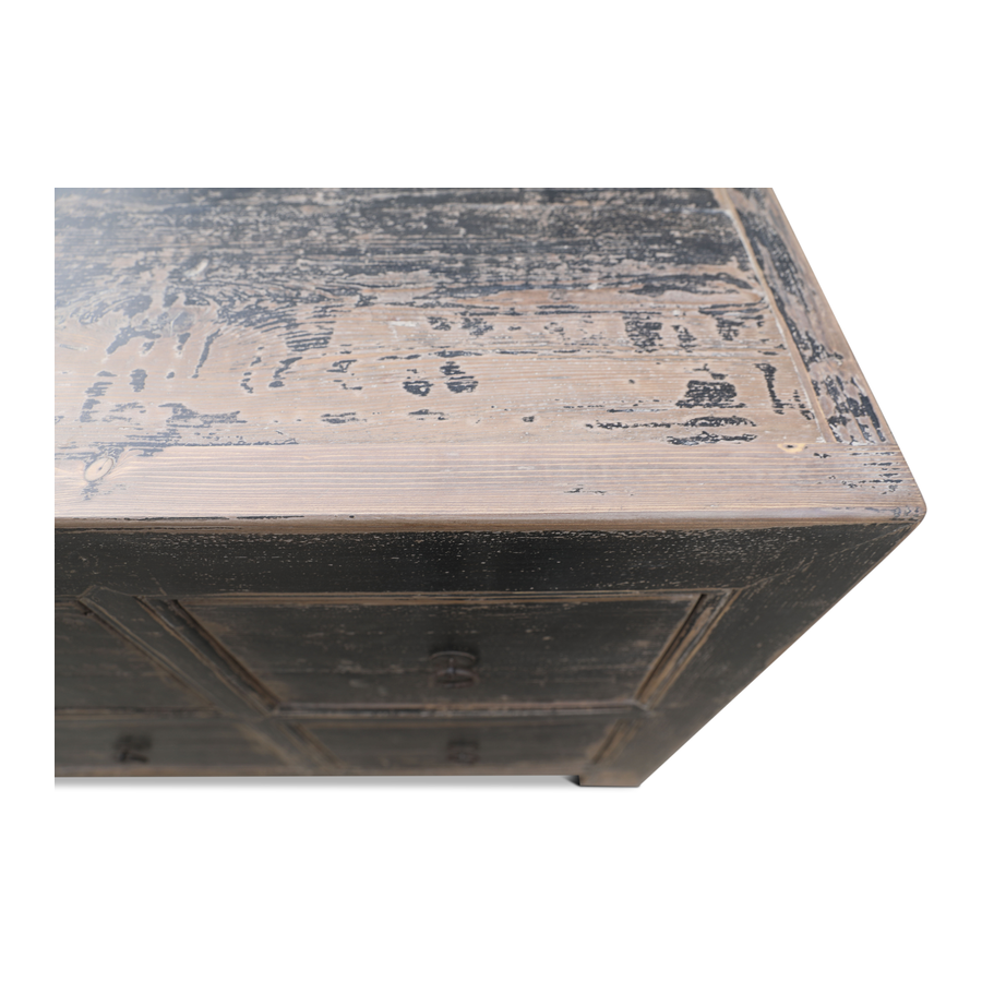 Rene Houtman Dressoir 10-Lades Zwart | H85 x B220 x D45 cm