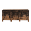 Dressoir Zwart Hout 3-Deurs | H93 x B207 x D48 cm