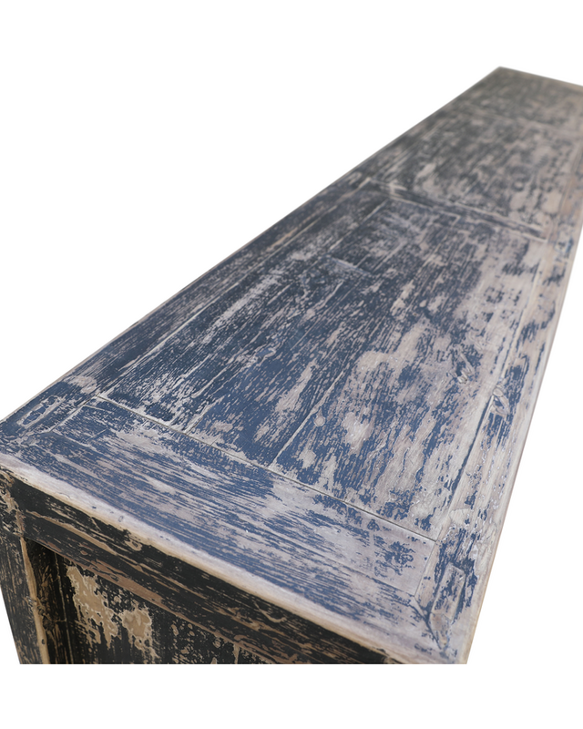 Rene Houtman Dressoir Zwart Hout 6-Deurs | H96 x B250 x D45 cm