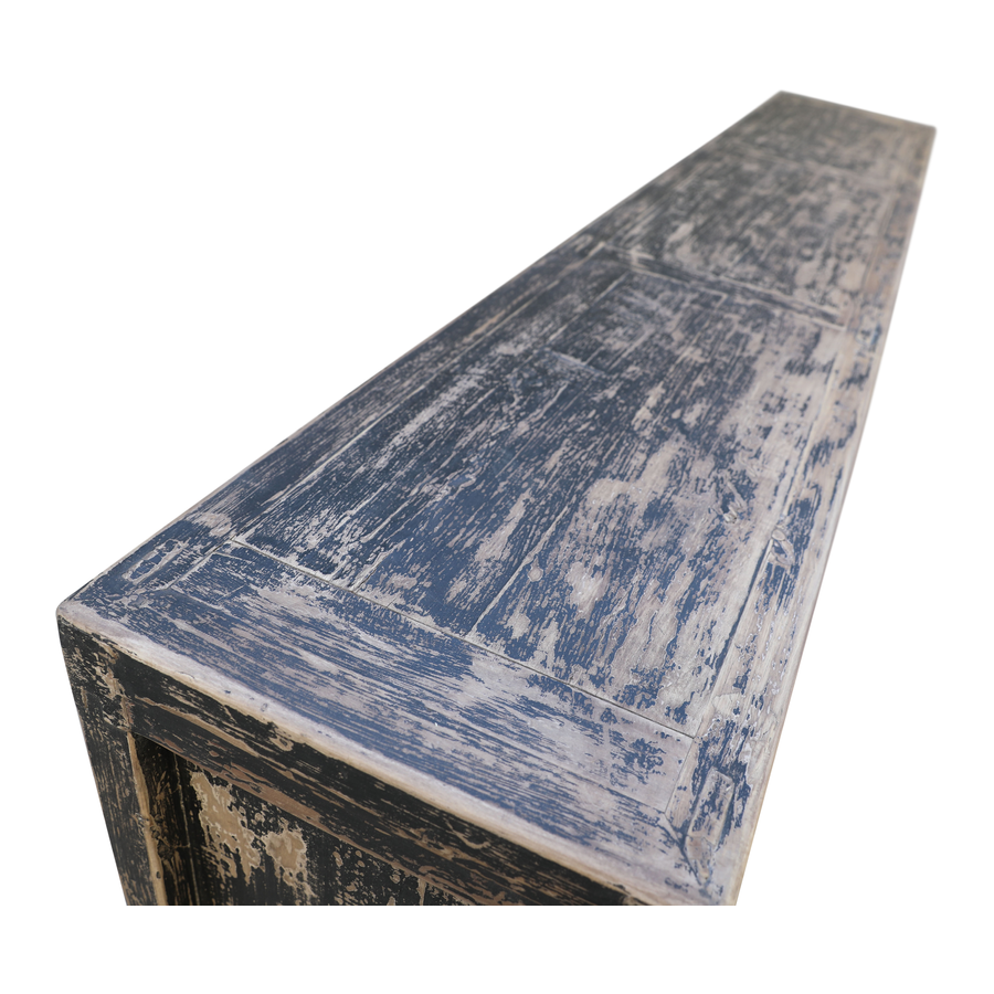 Rene Houtman Dressoir Zwart Hout 6-Deurs | H96 x B250 x D45 cm