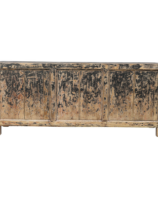 Rene Houtman Dressoir Zwart Hout 6-Deurs | H94 x B221 x D44 cm