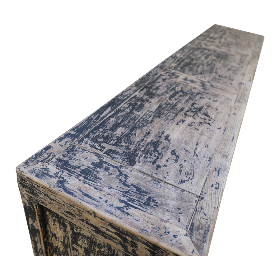 Rene Houtman Dressoir Zwart Hout 6-Deurs | H94 x B221 x D44 cm