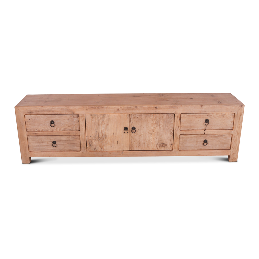 Rene Houtman TV-Dressoir Naturel 4-Lades 2-Deurs | H50 x B180 x D35 cm
