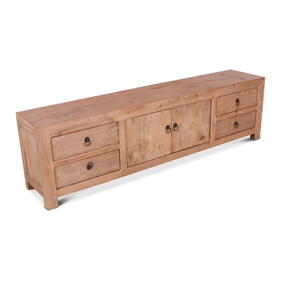 Rene Houtman TV-Dressoir Naturel 4-Lades 2-Deurs | H50 x B180 x D35 cm