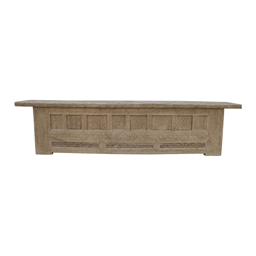 Rene Houtman Dressoir Xinjian Hout Snijwerk | H72 x B305 x D45 cm