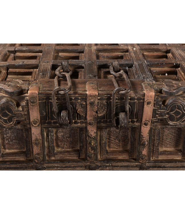 Rene Houtman Toonbank Oud Hout Indisch | H115 x B161 x D45 cm