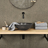 Waskom Limestone | Zwart | Ø 40 x H15 cm