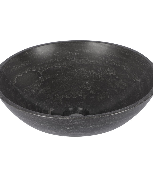 Differnz Waskom Limestone | Zwart | Ø 40 x H15 cm