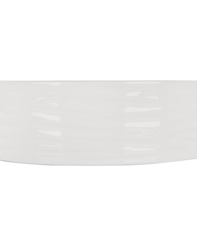 Differnz Waskom Wave | Wit | Keramiek | Ø 37 x H12 cm
