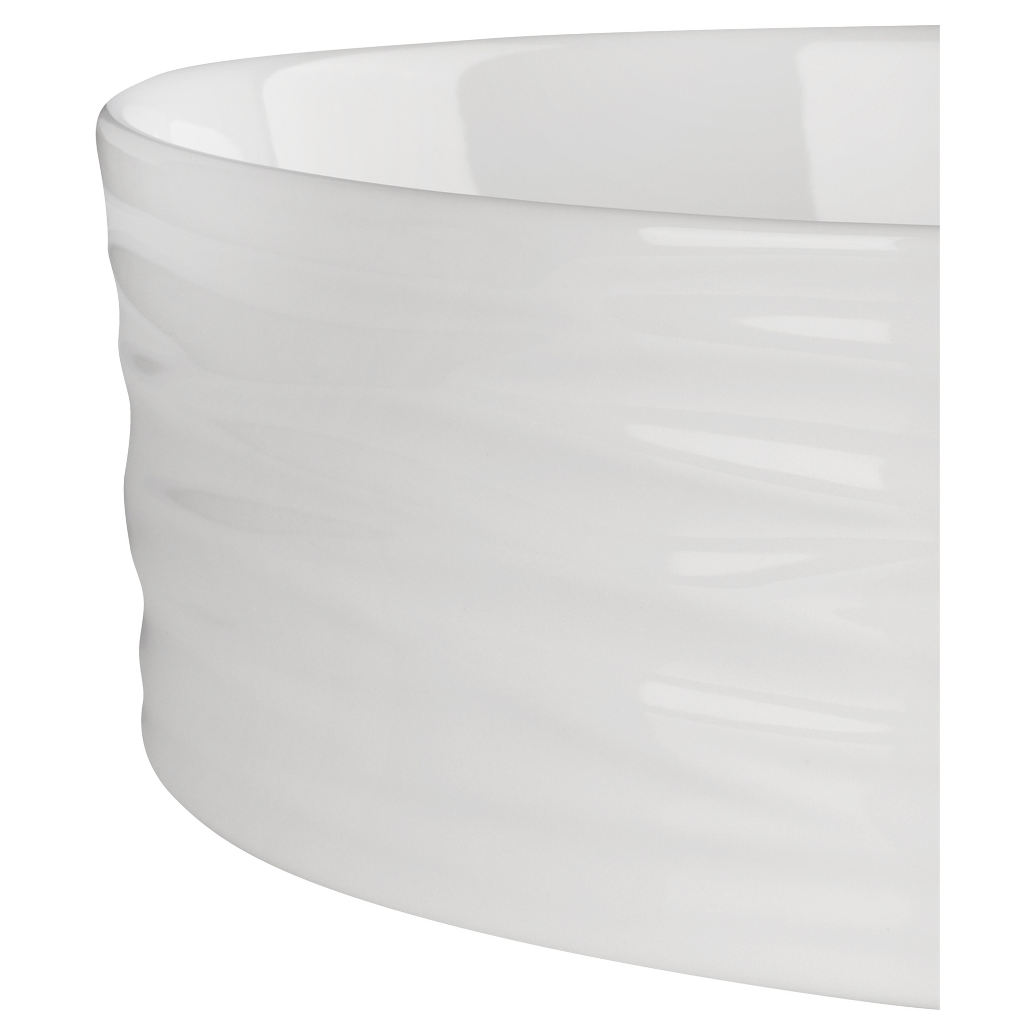 Differnz Waskom Wave | Wit | Keramiek | Ø 37 x H12 cm