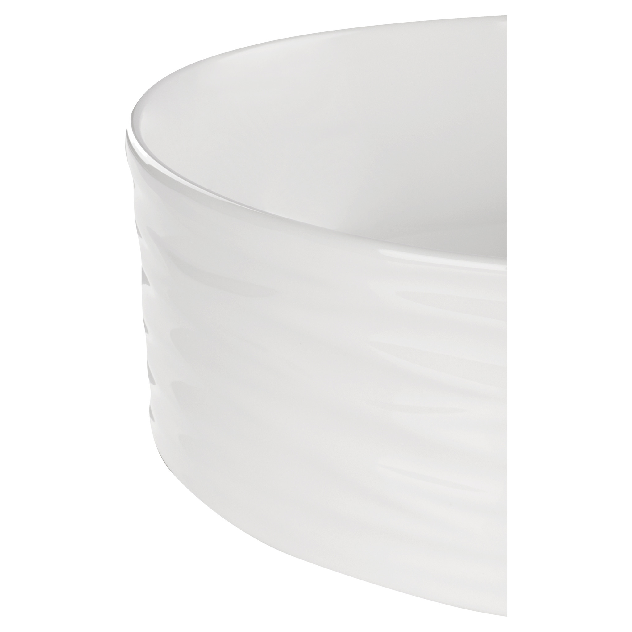Differnz Waskom Wave | Wit | Keramiek | Ø 37 x H12 cm