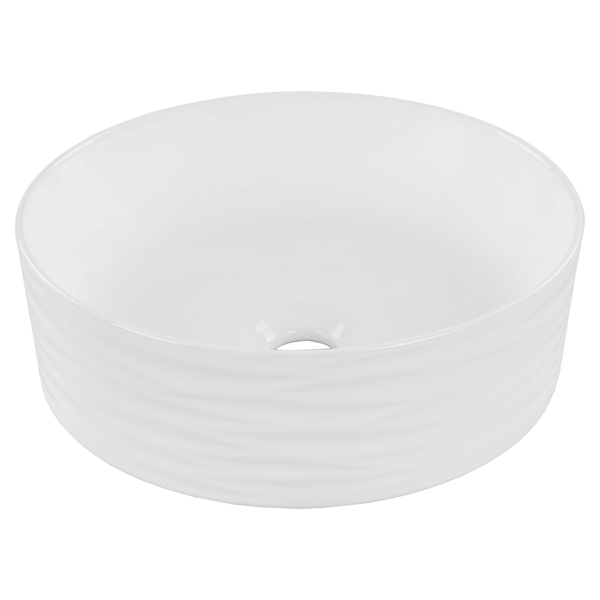 Differnz Waskom Wave | Wit | Keramiek | Ø 37 x H12 cm