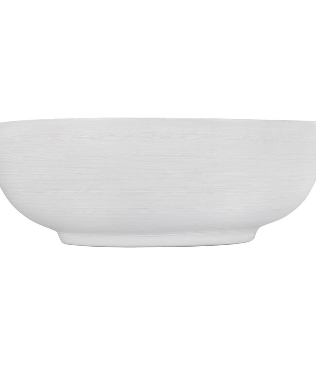 Differnz Waskom Shine | Goud Wit | Keramiek | Ø 40 x H13.5 cm