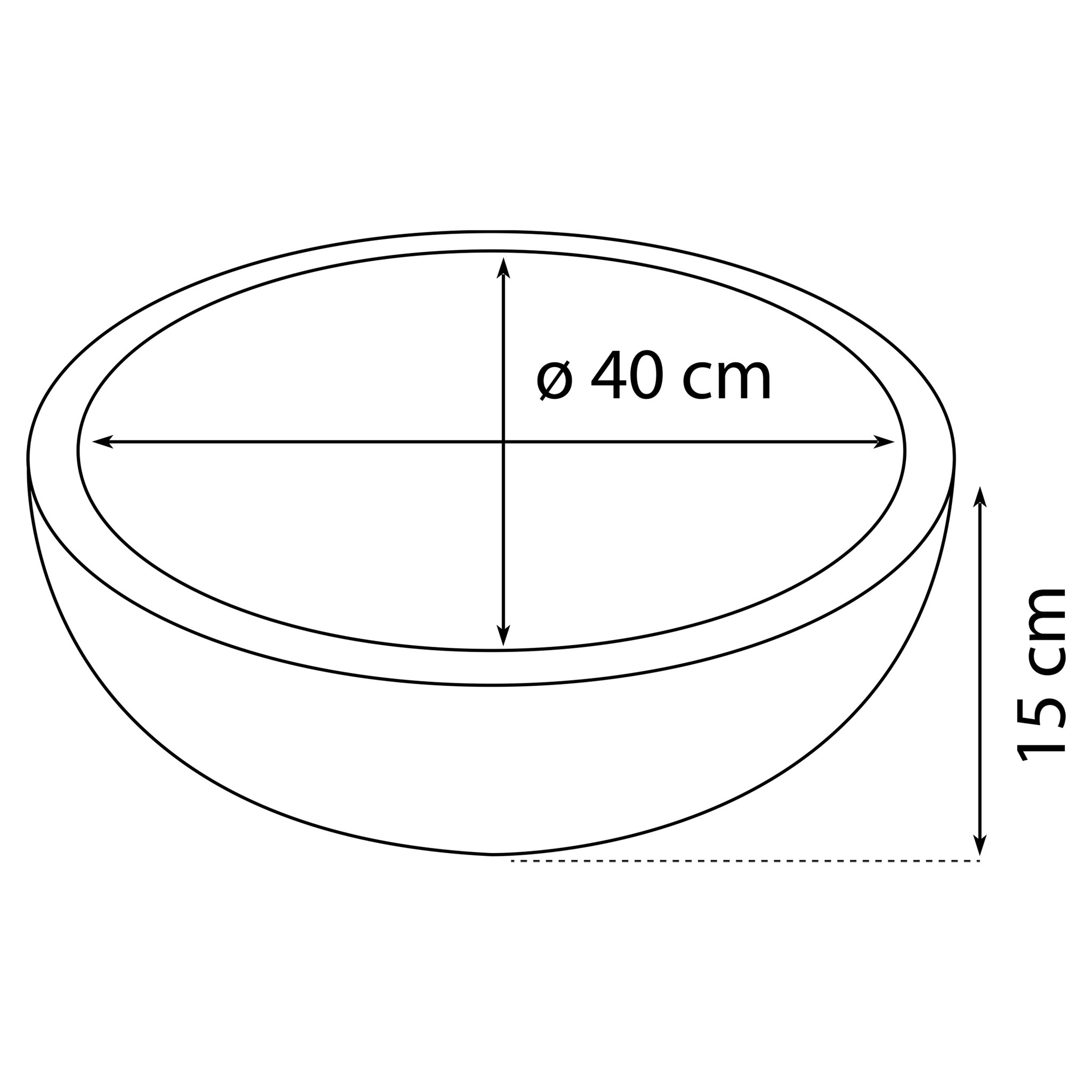 Rene Houtman Waskom Marmor | Wit | Marmer | Ø 40 x H15 cm