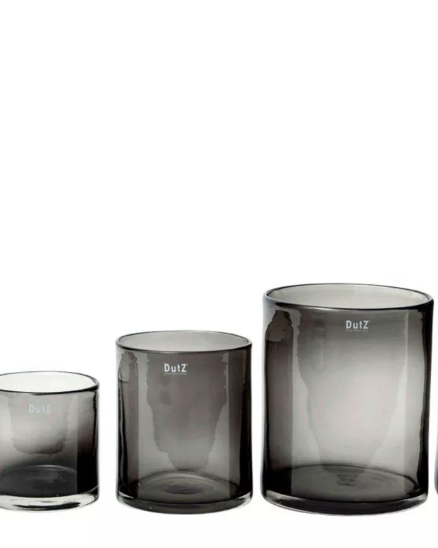 DutZ Windlicht Cilinder | Smoke | 5 Maten