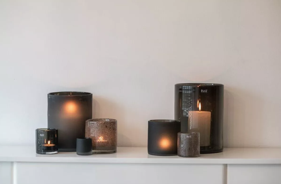 DutZ Windlicht Cilinder | Smoke | 5 Maten