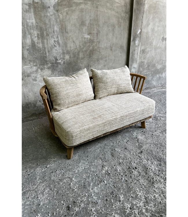 Bazar Bizar De Malawi Tweezitter Bank - Naturel Grijs Agata