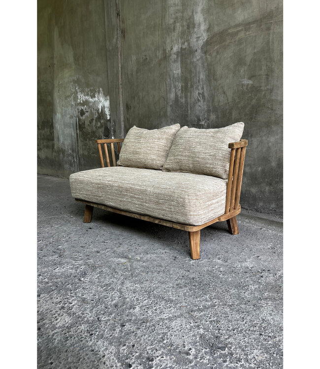 Bazar Bizar De Malawi Tweezitter Bank - Naturel Grijs Agata