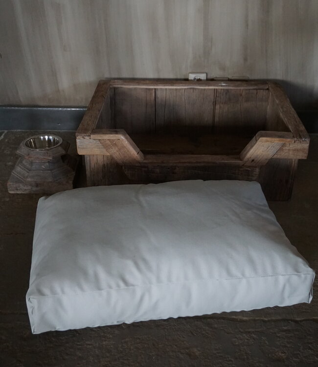 Rene Houtman Hondenmand Truckwood S B80xD60xH27 Cm inclusief kussen